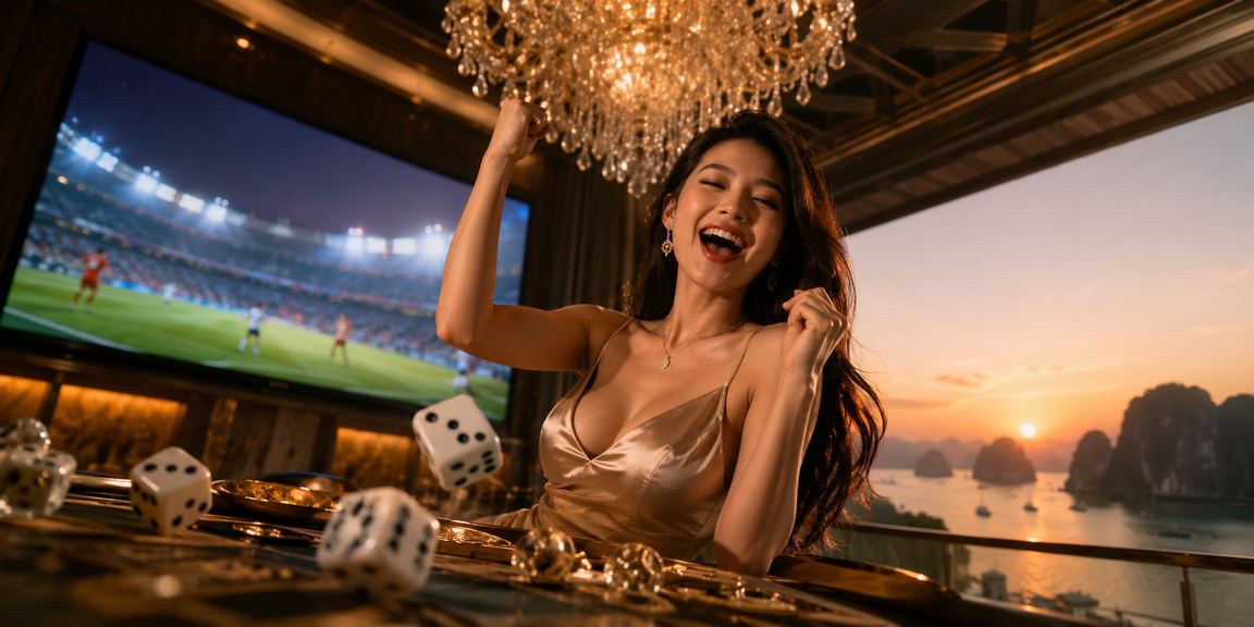 Bối cảnh Hạ Long với xúc xắc tài xỉu gợi ý cách đọc game mới